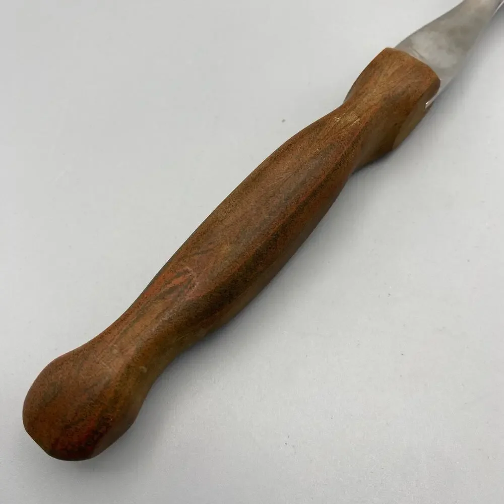 Vintage Cutco No 27 Meat Fork‎ Brown Marbled Handle Grill Serving Utensil USA